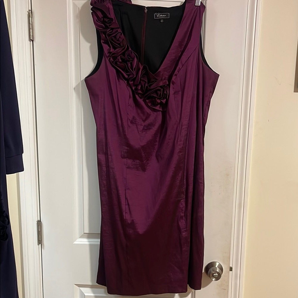 Calvin Klein Women's Purple Sleeveless Dress